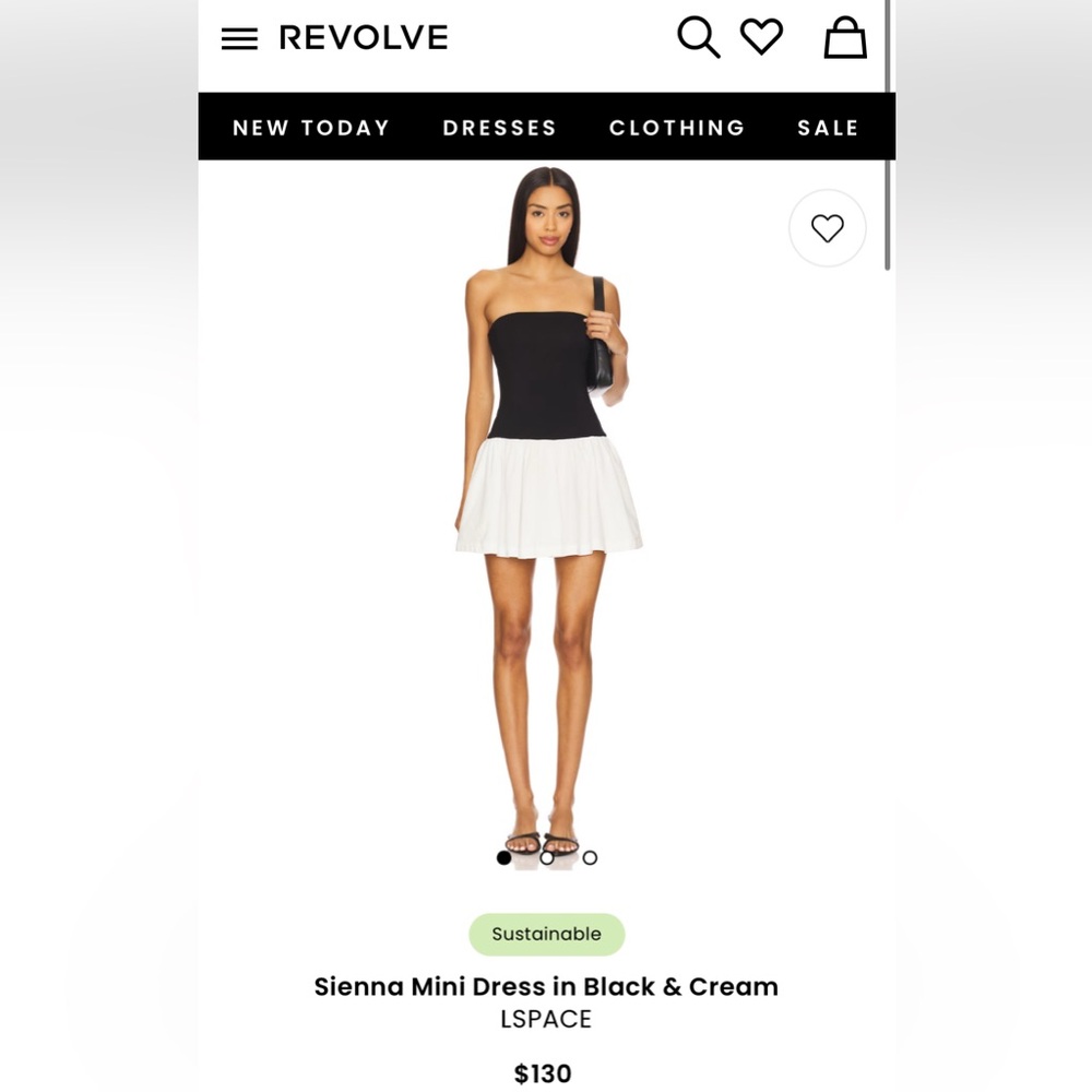 Elegant Black and White Women's Mini Dress